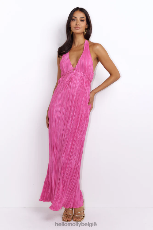 kleding Hello Molly moment of style maxi-jurk roze XR2L5587