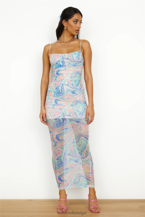 kleding Hello Molly mooie droom maxi-jurk mint XR2L6321