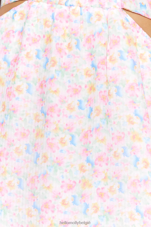 kleding Hello Molly mooie en meisjesachtige maxi-jurk roze XR2L5796