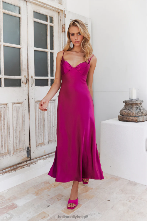 kleding Hello Molly mooie escape maxi-jurk fuchsia XR2L6072