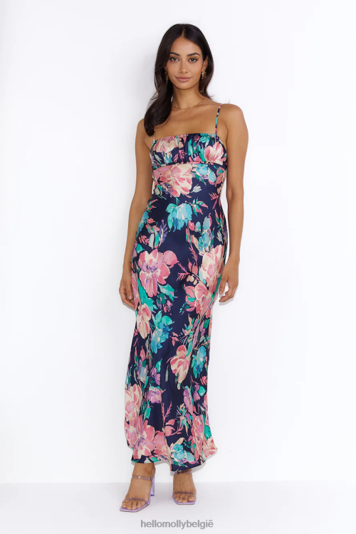kleding Hello Molly niet zoals jij maxi-jurk marineblauw XR2L5833