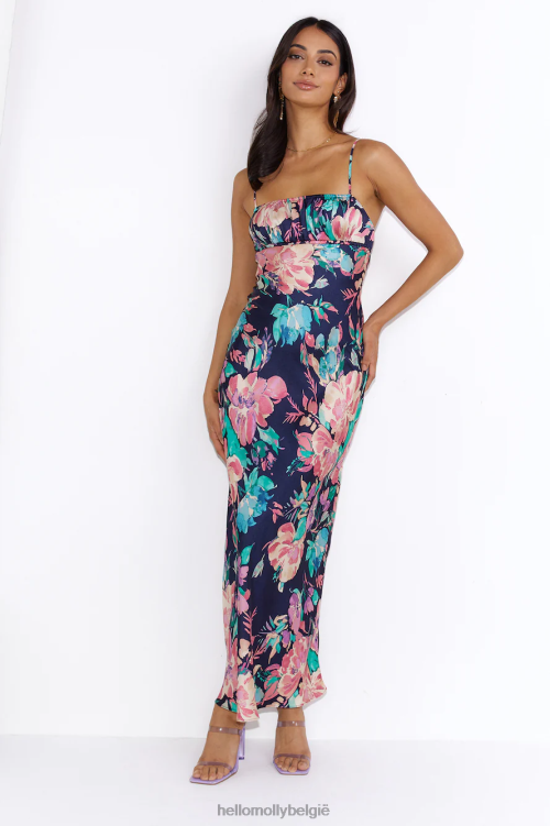 kleding Hello Molly niet zoals jij maxi-jurk marineblauw XR2L5833