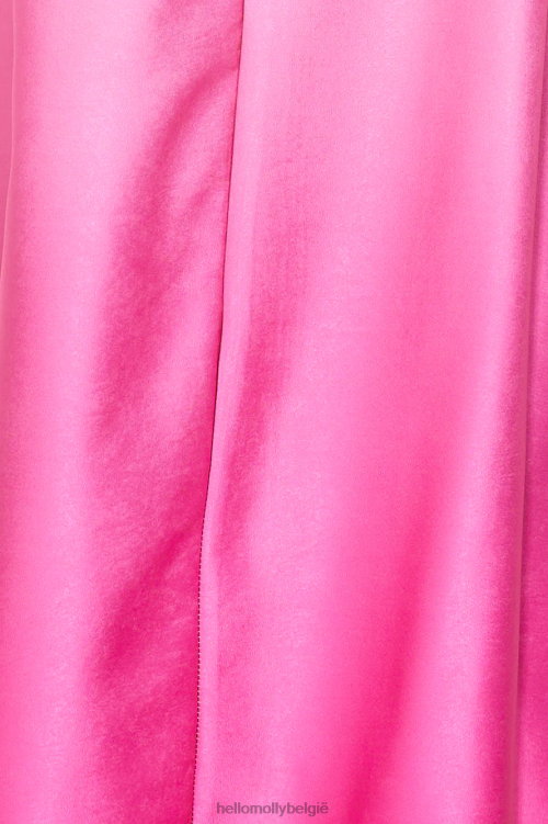 kleding Hello Molly ontdek de onbekende satijnen maxi-jurk roze XR2L5770