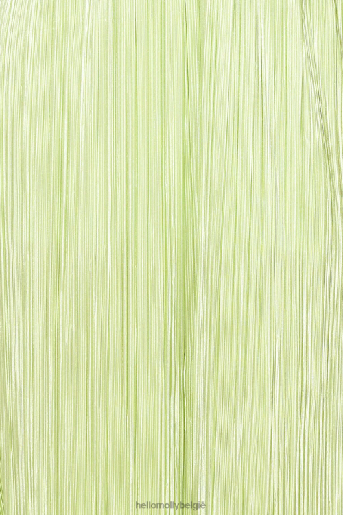 kleding Hello Molly plissé magische maxi jurk groen XR2L5940