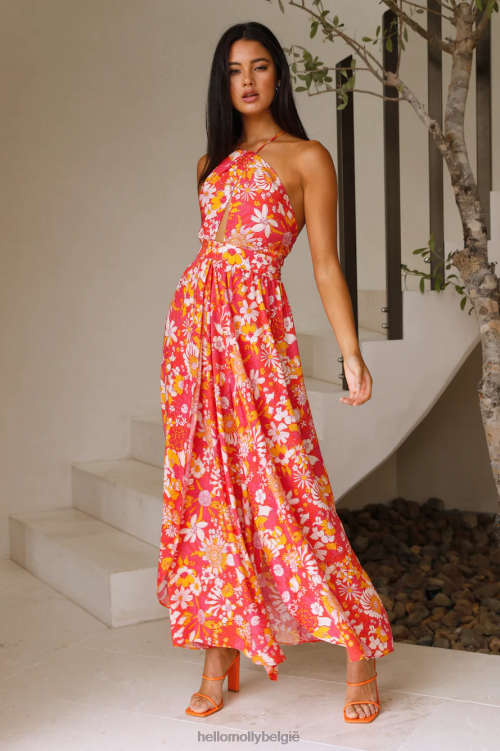 kleding Hello Molly prachtig door maxi-jurk bloemen XR2L6678