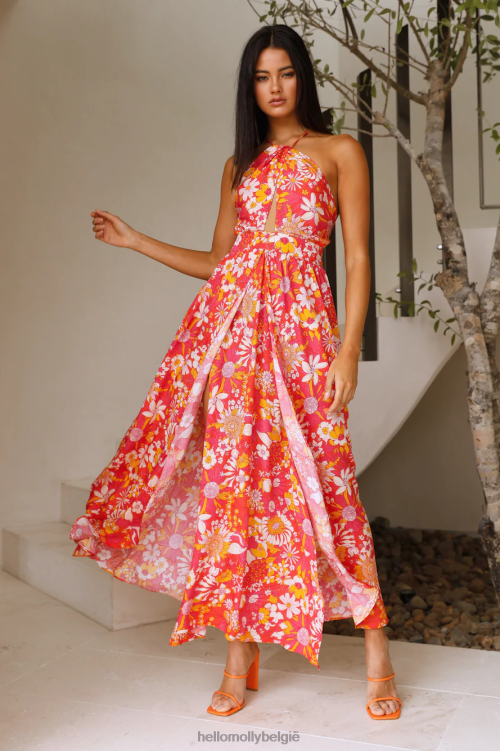 kleding Hello Molly prachtig door maxi-jurk bloemen XR2L6678
