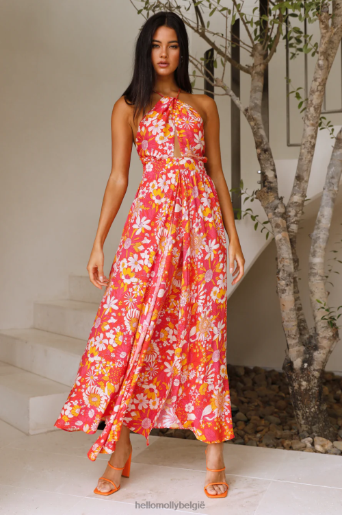 kleding Hello Molly prachtig door maxi-jurk bloemen XR2L6678