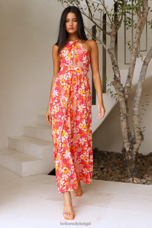 kleding Hello Molly prachtig door maxi-jurk bloemen XR2L6678