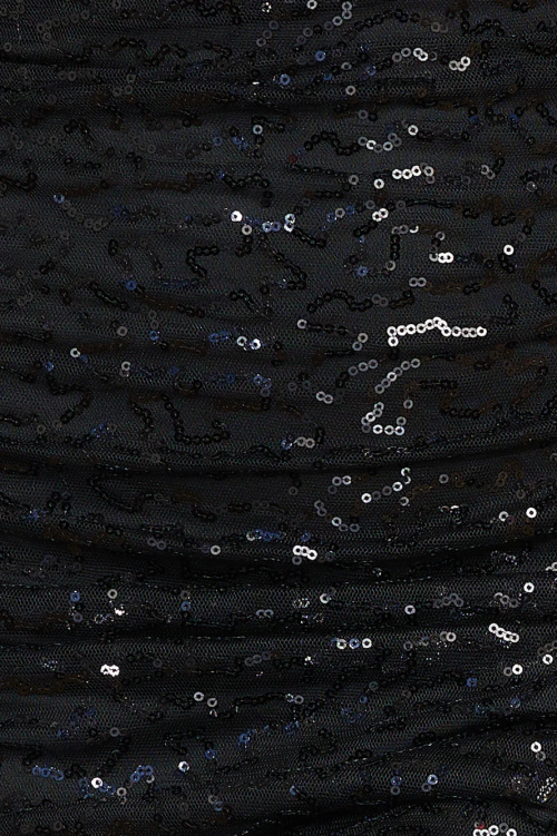 kleding Hello Molly prinses glitter maxi jurk zwart XR2L6001