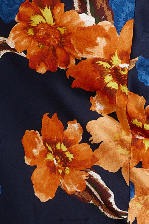 kleding Hello Molly print love maxi-jurk oranje XR2L6170