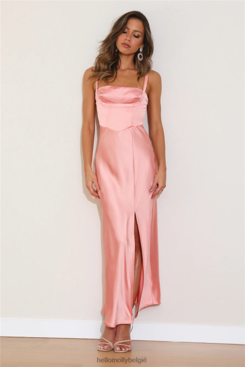 kleding Hello Molly race to zonlicht maxi-jurk roze XR2L6315