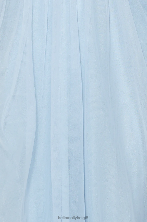 kleding Hello Molly royal treasure tule maxi-jurk blauw XR2L5964
