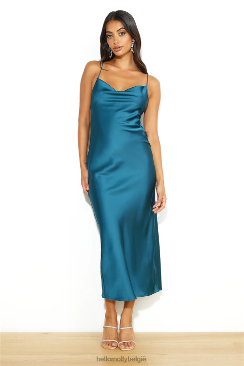 kleding Hello Molly runway luxe maxi jurk groen XR2L6105