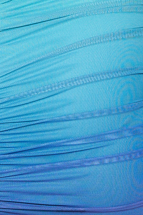 kleding Hello Molly spetterende mesh maxi-jurk blauw XR2L5947