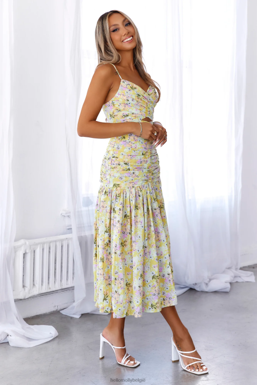 kleding Hello Molly sunrisin maxi-jurk geel XR2L6622