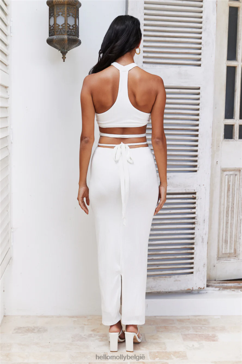 kleding Hello Molly swingende maxi-jurk off white XR2L6175