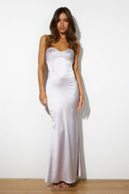 kleding Hello Molly take a ride maxi-jurk grijs XR2L6470