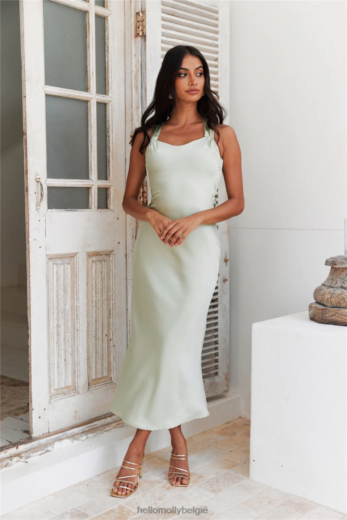 kleding Hello Molly tie it up meisjes maxi jurk mint XR2L6178