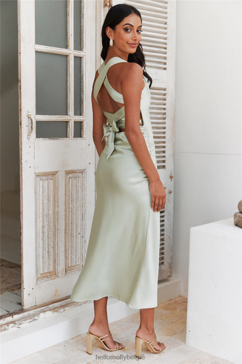 kleding Hello Molly tie it up meisjes maxi jurk mint XR2L6178