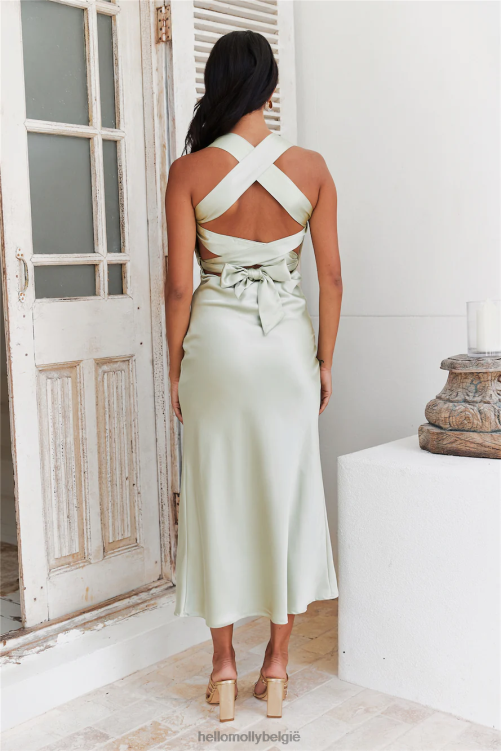 kleding Hello Molly tie it up meisjes maxi jurk mint XR2L6178