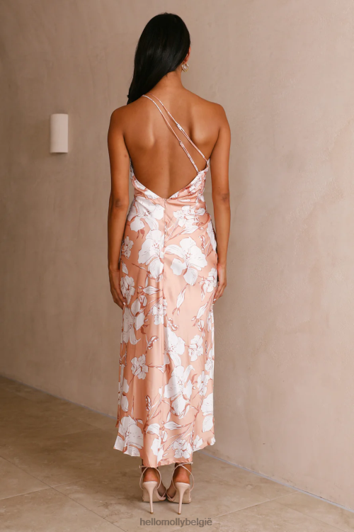 kleding Hello Molly trakteer jezelf op jurk perzik XR2L3583