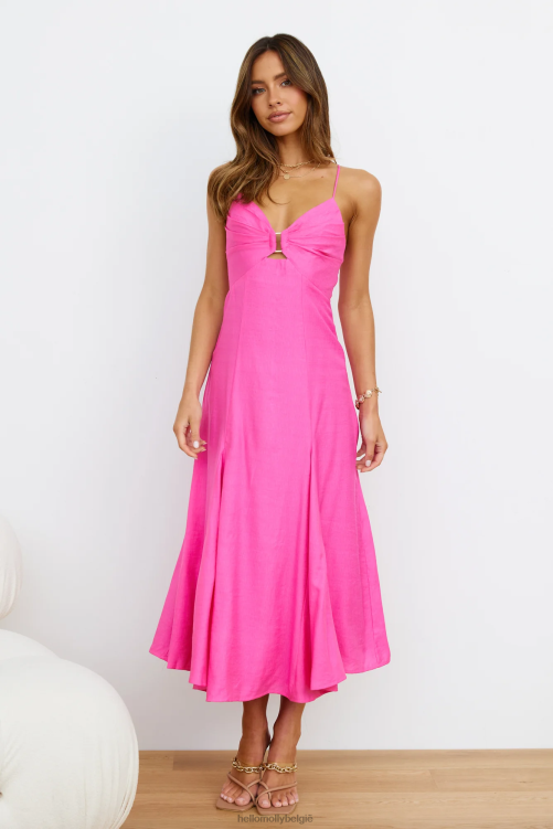 kleding Hello Molly unspoken desire maxi jurk roze XR2L6519