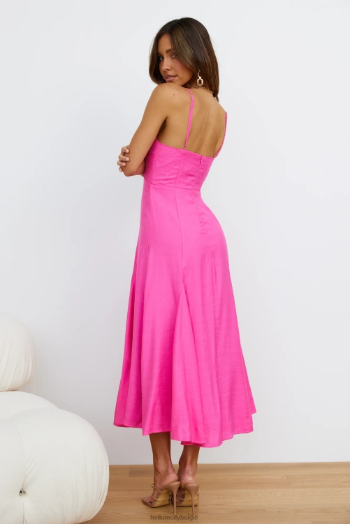 kleding Hello Molly unspoken desire maxi jurk roze XR2L6519