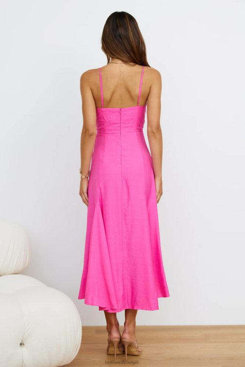 kleding Hello Molly unspoken desire maxi jurk roze XR2L6519