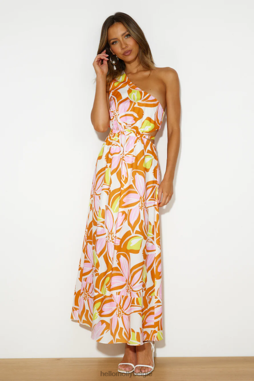 kleding Hello Molly vakantiestemming maxi-jurk oranje XR2L5822