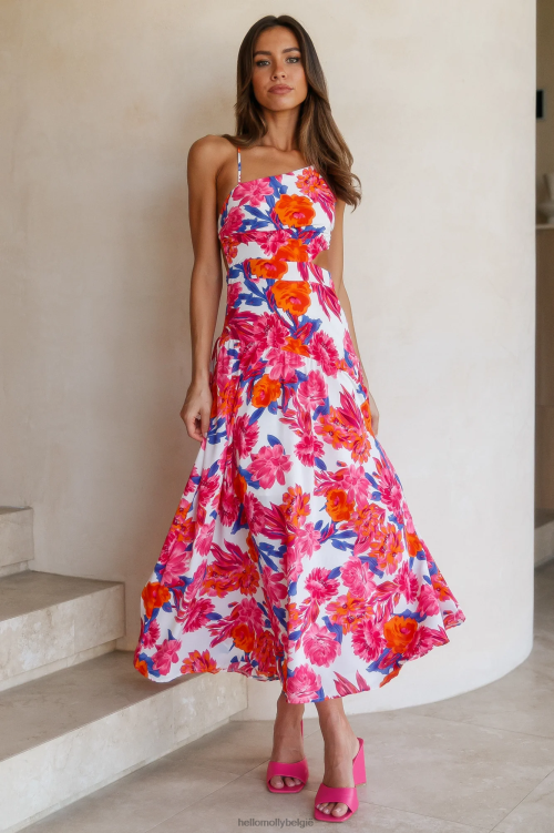 kleding Hello Molly vind jouw paradijselijke maxi-jurk met bloemenprint XR2L6711
