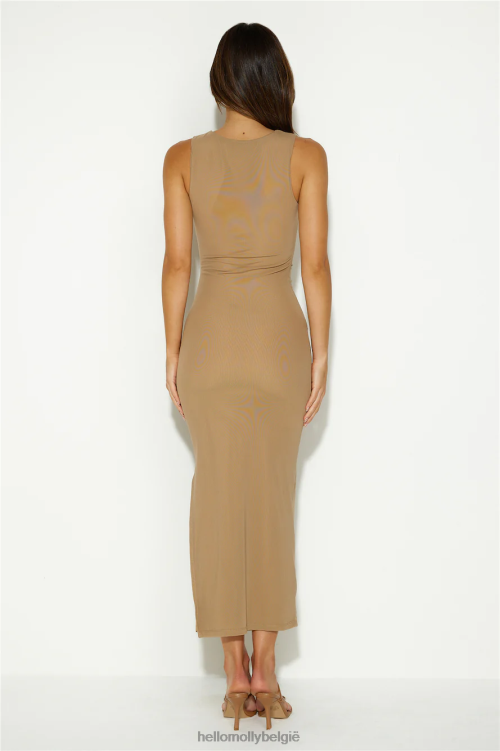 kleding Hello Molly zalige zomer maxi jurk tan XR2L5652