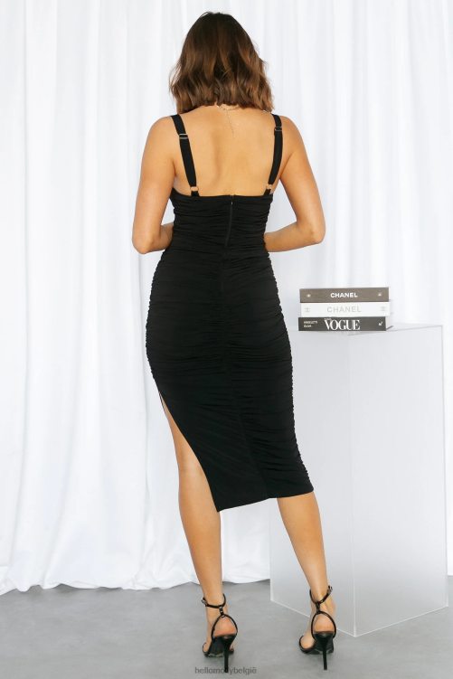 kleding Hello Molly zo bijzondere maxi-jurk zwart XR2L6434