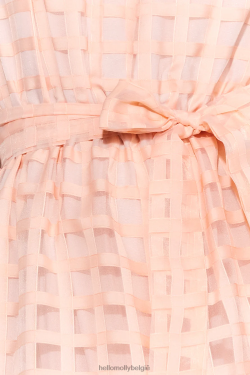 kleding Hello Molly zomerse picknick maxi-jurk perzik XR2L5835