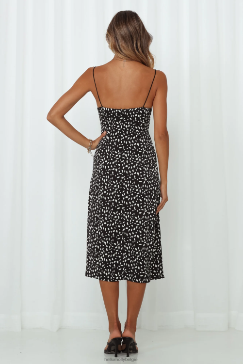 kleding Hello Molly Alice midi-jurk zwart XR2L3531