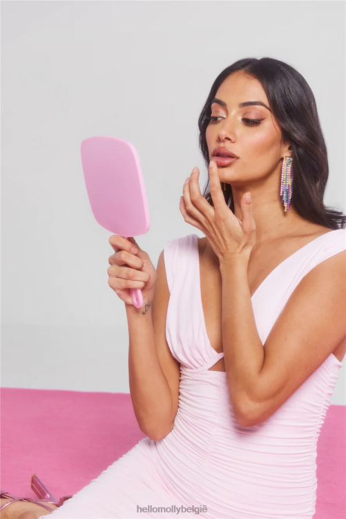 kleding Hello Molly Bring on the night midi-jurk roze XR2L5435