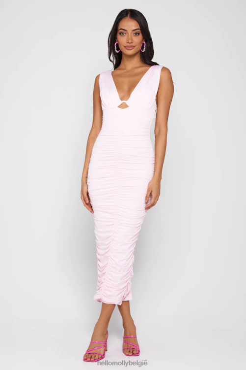 kleding Hello Molly Bring on the night midi-jurk roze XR2L5435