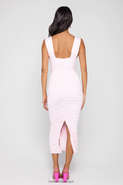kleding Hello Molly Bring on the night midi-jurk roze XR2L5435