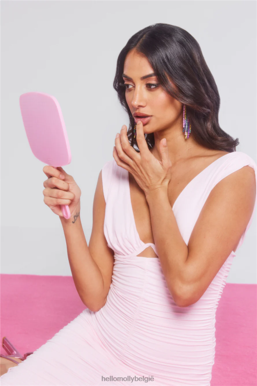 kleding Hello Molly Bring on the night midi-jurk roze XR2L5435