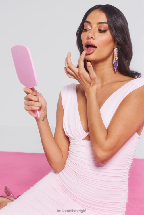 kleding Hello Molly Bring on the night midi-jurk roze XR2L5435