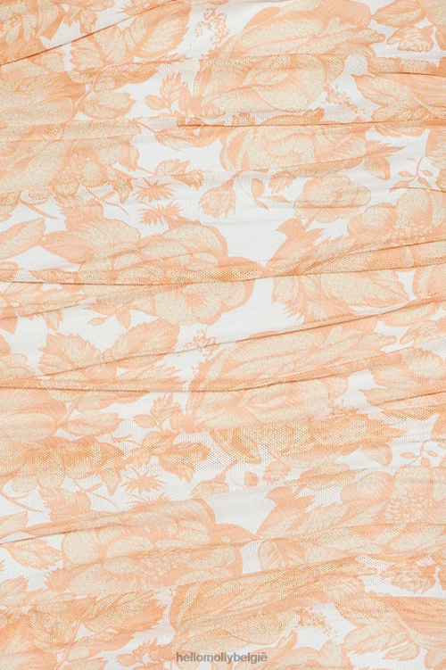 kleding Hello Molly Chase the fun midi-jurk oranje XR2L5360