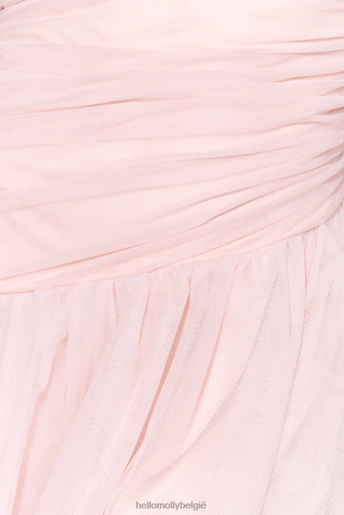 kleding Hello Molly Glazen kasteel tule midi-jurk roze XR2L5164