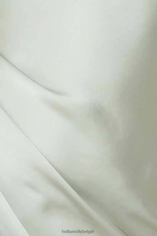 kleding Hello Molly Ik accepteer je satijnen midi-jurk salie XR2L5007