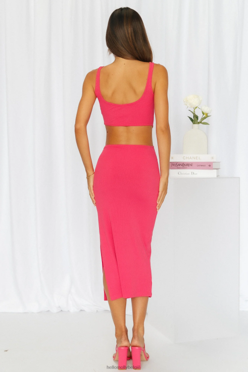 kleding Hello Molly Khloe midi-jurk roze XR2L3806
