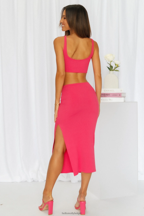 kleding Hello Molly Khloe midi-jurk roze XR2L3806