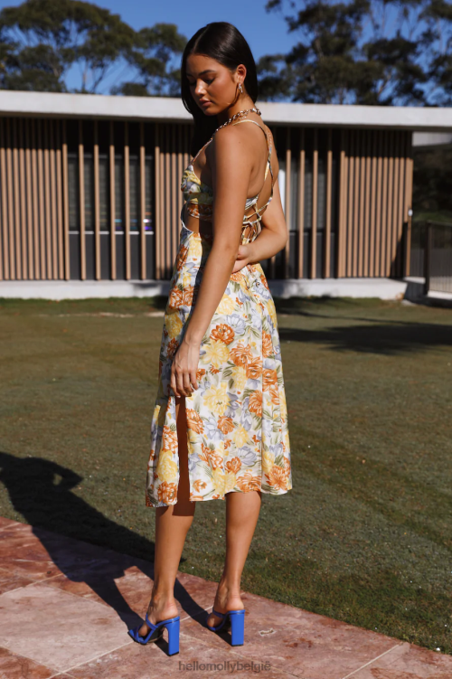 kleding Hello Molly Soulful Lives midi-jurk met bloemenprint XR2L5272