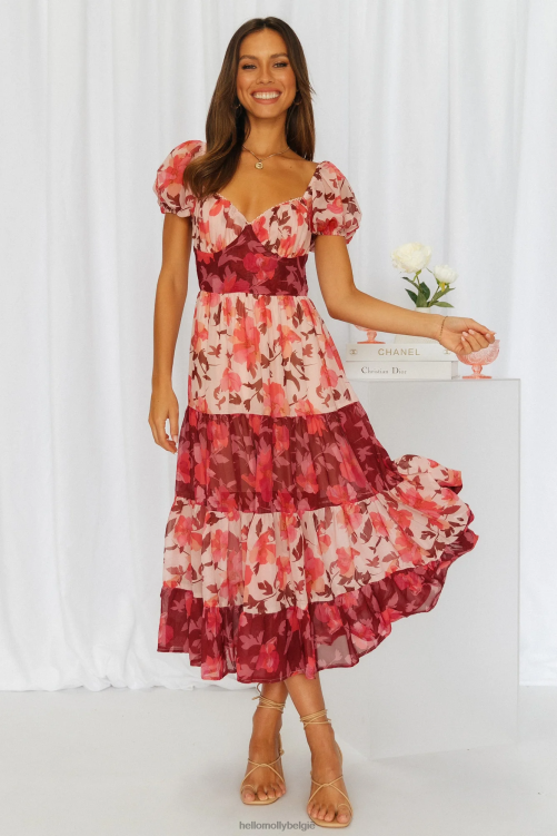 kleding Hello Molly Sweet views midi-jurk XR2L4126