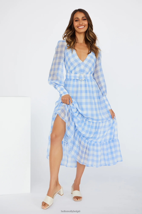 kleding Hello Molly Time of Fairytales midi-jurk blauw XR2L5004