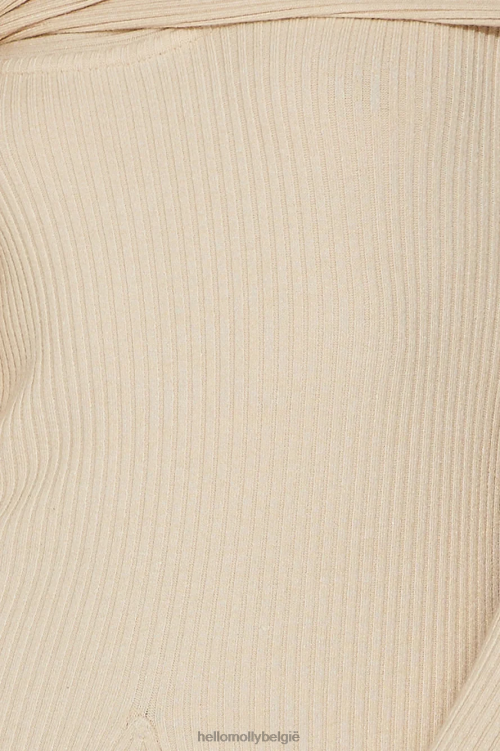 kleding Hello Molly Uitvouwbare avontuurlijke midi-jurk beige XR2L5097