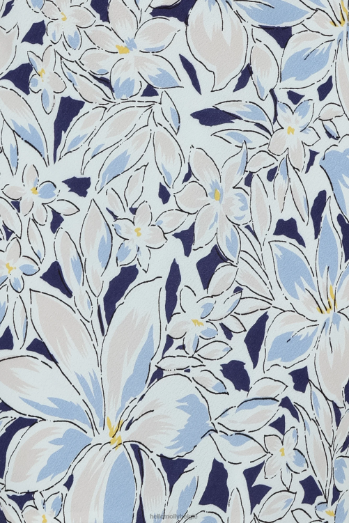 kleding Hello Molly Wonder Away midi-jurk blauw XR2L4121