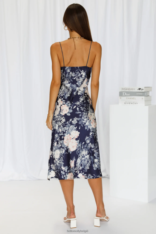 kleding Hello Molly aanhoudend bij je midi-jurk marineblauw XR2L3683